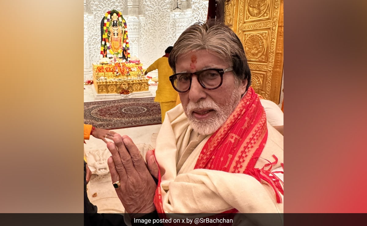 Amitabh Bachchan Shares Ram Lalla's Pics Taken During Ayodhya Visit