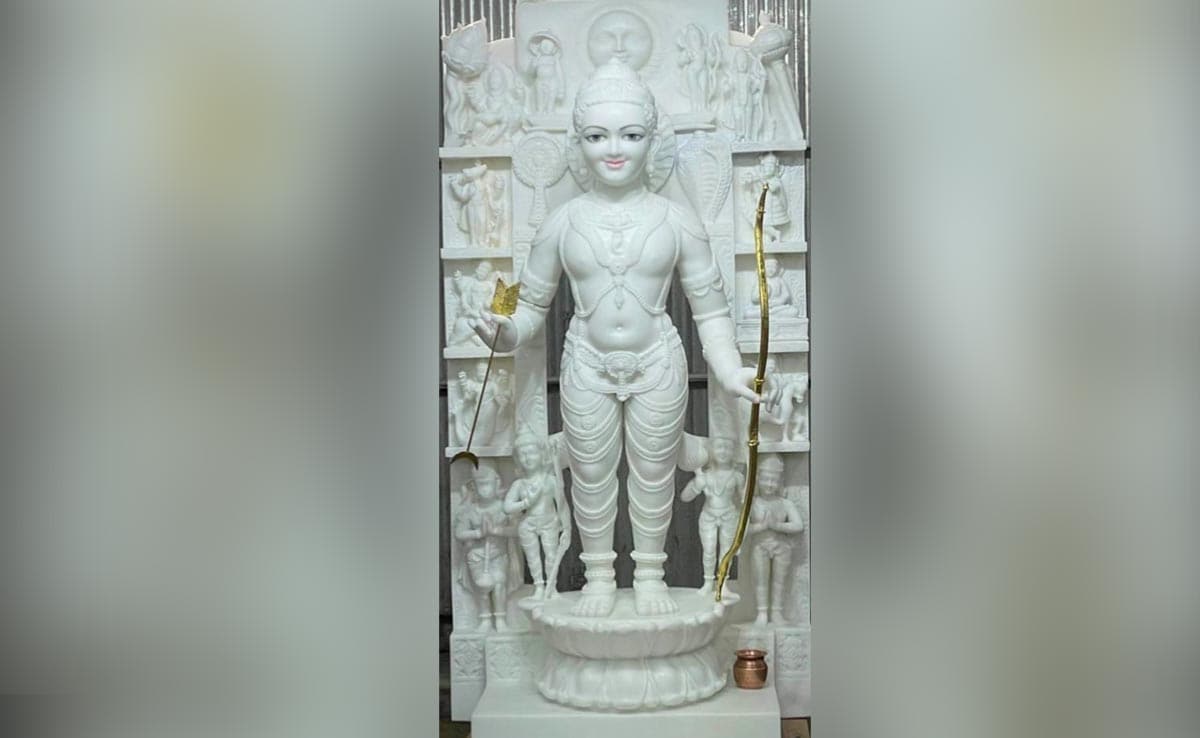 Ram Lalla Idol That Lost Out. Rajasthan Sculptor's White Marble Version